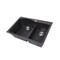 Nantucket Sinks 60/40 Double Bowl Dual-mount Granite Composite Black PR6040-BL - alternate 4